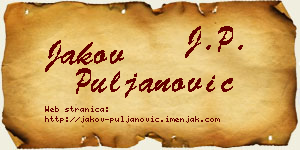 Jakov Puljanović vizit kartica